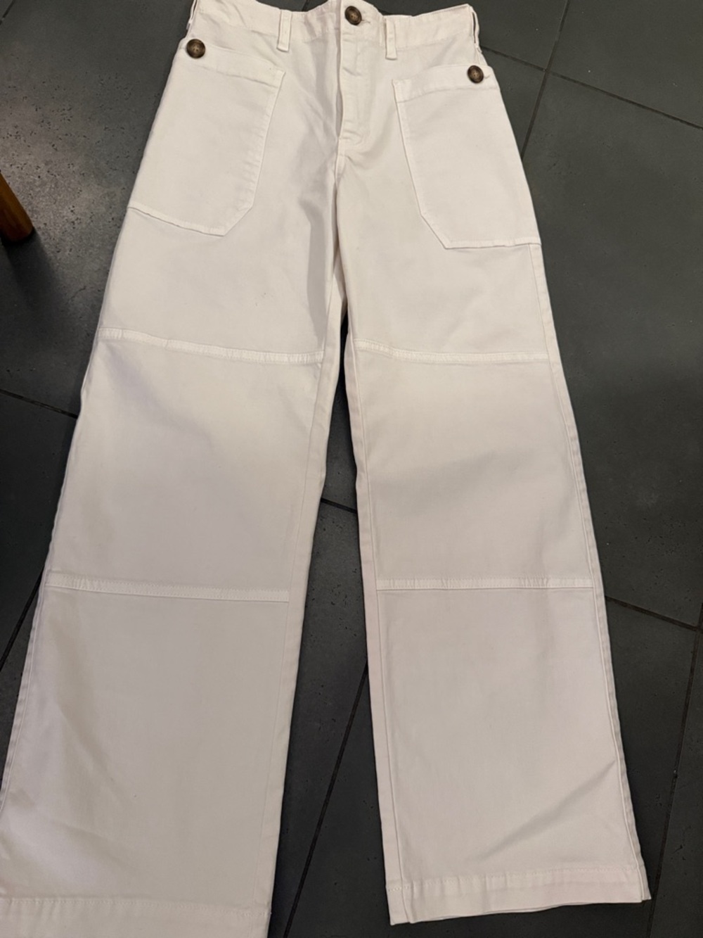 Frame thick cotton Off-White Wide-Leg Pants